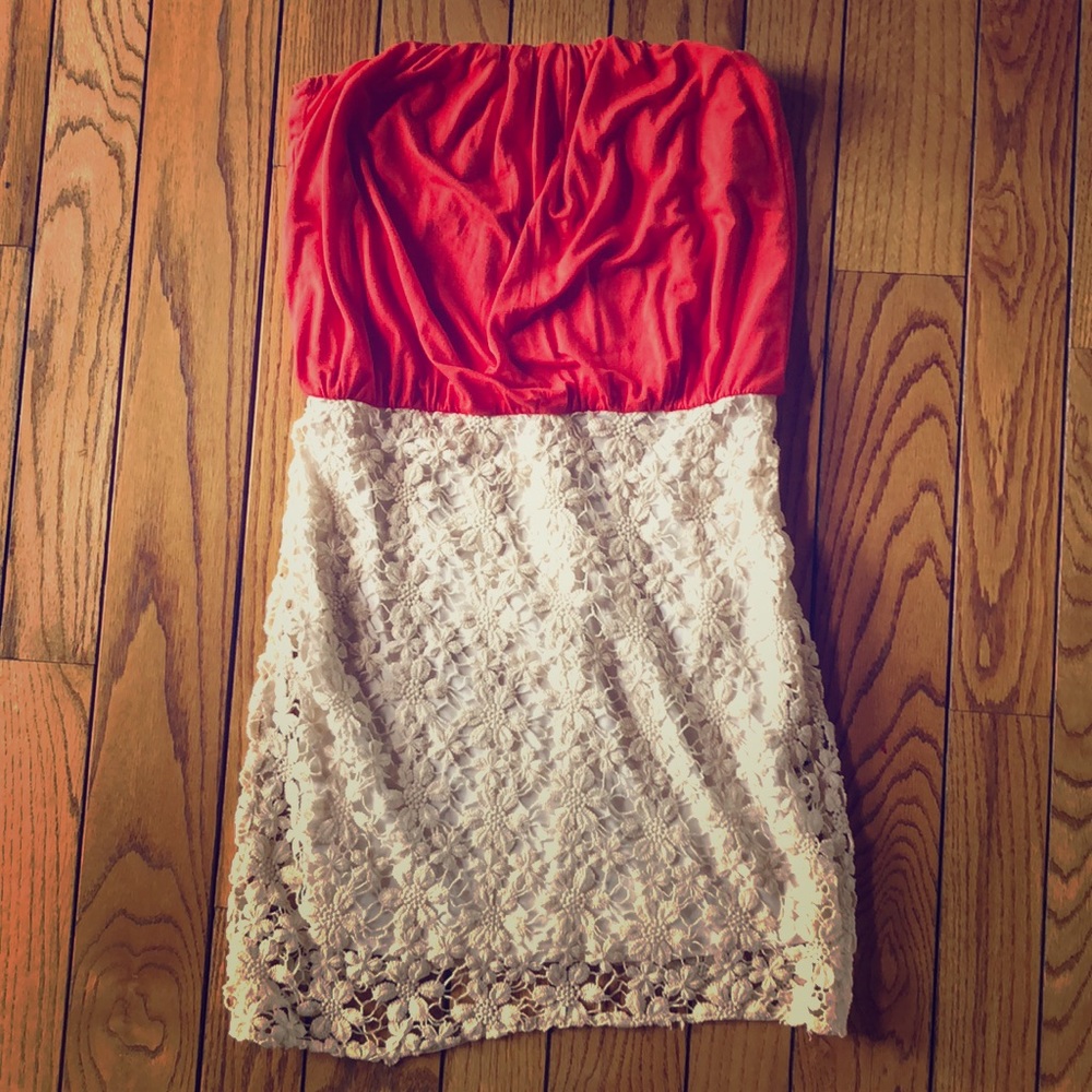 Cute strapless summer dress